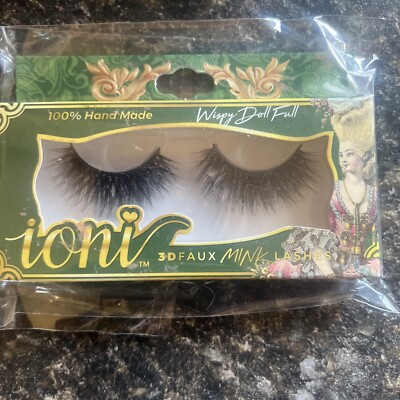 Ioni 3D Faux Mink Lashes Wispy style Pastel Princess 100% Handmade (1)