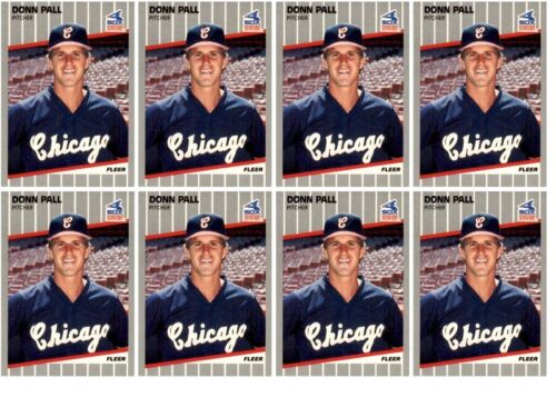 (8) 1989 Fleer #505 Donn Pall RC Chicago White Sox Card Lot
