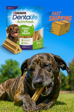 ActivFresh Dental Chews for Large Dogs 40 lbs, 21 Daily Breath Fresheners