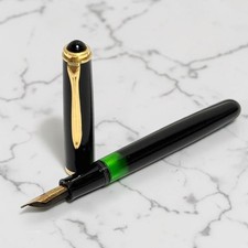 Pelikan 400NN M K Black 14K Fountain Pen F Nib GERMANY