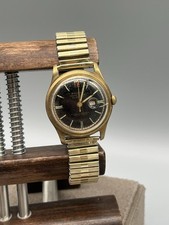 VINTAGE ANCRE HERRENUHR HANDAUFZUG, EDELSTAHL MIT DATUMSANZEIGE F.5