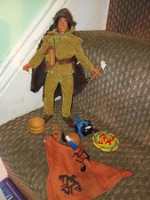 Vintage The Lone Ranger Rides Again Tonto Figure By Marx's 1975 & accessories