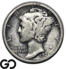 1921 Mercury Dime, Low Mintage Key Date