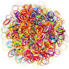 Pack of 1000 Mini Rubber Bands Soft Elastic Bands for Kids Hair, Braids Hair, We