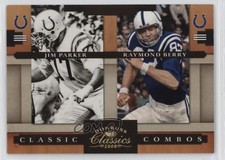 2008 Donruss Classics Classic Combos Gold /100 Jim Parker Raymond Berry HOF z7j