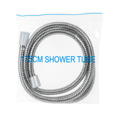 1.75m Chrome Shower Hose with 1/2" Fittings