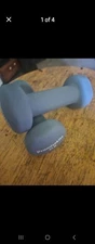ProForm Vinyl Dumbbells Pair Non-Slip Grip 2lb And 2 Pair Of Resistant Bands