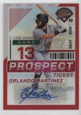 2024 Prospect Edition Red Prizm Signatures /199 Orlando Martinez #139 Auto 0jd0