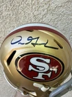 Dre Greenlaw 💥 Signed Autograph 49ers Mini Helmet Beckett Certified AUTO BAS
