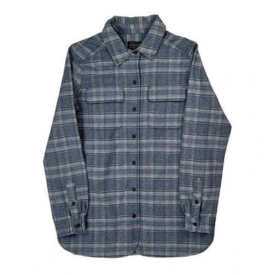 Pendleton kariertes Flanellhemd - klein blau Wolle