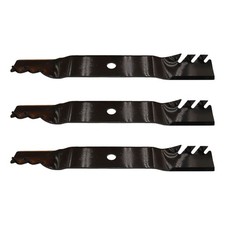 Set of 3 Lawn Mower Mulching blades Fits John Deere 54" M113518 M115496 M76467
