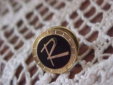 1950-1960s American Motors Rambler R Gold Hat Pin Classy Licensed Pin Stoppers