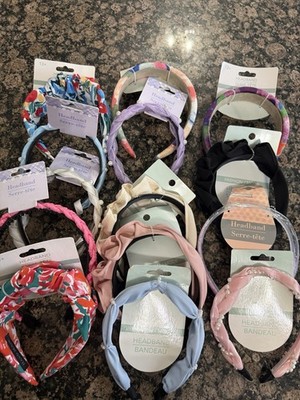 New Lot Of 14 Assorted Hair Headbands