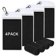 4 Pack 40"x12" Cooling Towels, Soft Breathable Ice Towel for Neck and Face, M...