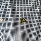 Berckmans Place Masters 1934 Men's Golf Polo Shirt L Blue/White Geometric — photo 2