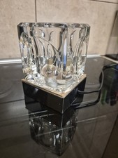 Modern Glass Ice Cube Touch Table Lamp Chrome Base - No Box
