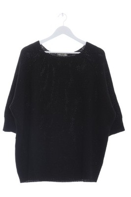 SHE WISE Kurzarmpullover Damen Pullover Gr. DE 42 schwarz Casual-Look