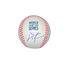 CHRIS TAYLOR 2X WS CHAMP DODGERS SIGNED 2020 WORLD SERIES BASEBALL PSA COA