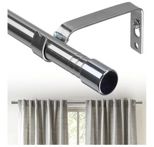 Ajustable 55cm - 157cm Decrotive Splicing Curtain Pole Set 1.6cm Diameter