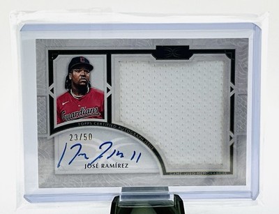 2025 Topps Definitive Collection Jose Ramirez  ARC-JR AUTO RELIC /50 Guardians