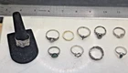 Sterling .925 Assorted Lot of Designer and vtg rings 30.53g  10 rings