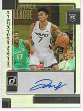 Josh Minott 2022-23 Panini Donruss Signature Series RC Auto Timberwolves SS-JMT