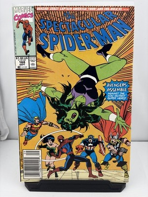 The Spectacular Spider-Man #168  - Newsstand Variant - Marvel Comics 1990