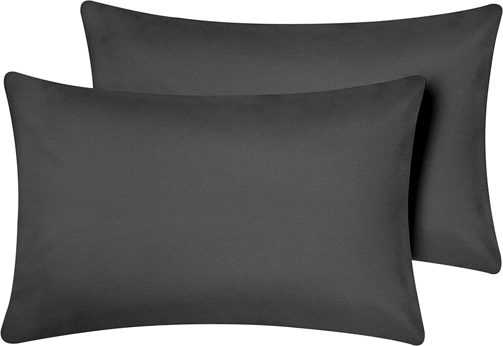 12x18 Travel Pillow Case Set of 2 - 100% Egyptian Cotton Envelope Style