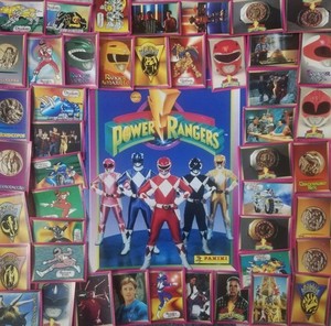 Power rangers 1994 panini first edition ultra rare album and lot of stickers