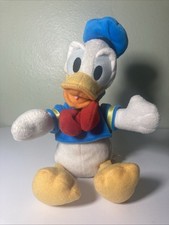Vintage Disney Donald Duck Plush 1990s Disney Store Open Mouth Tongue 10"