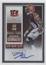 2015 Contenders Rookie Playoff Ticket 35/49 Josh Shaw (Team Logo) #138 Auto 0a3