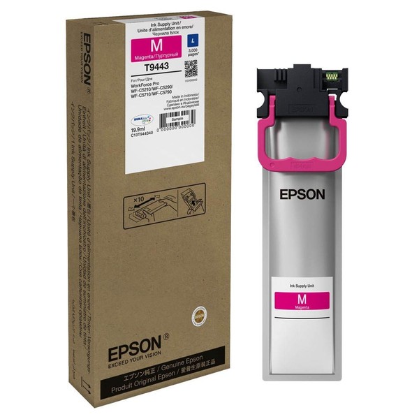 Epson T9443L Magenta Patrone 19,9 Ml FüR Epson Workforce Pro WF-C 5790 Original-image