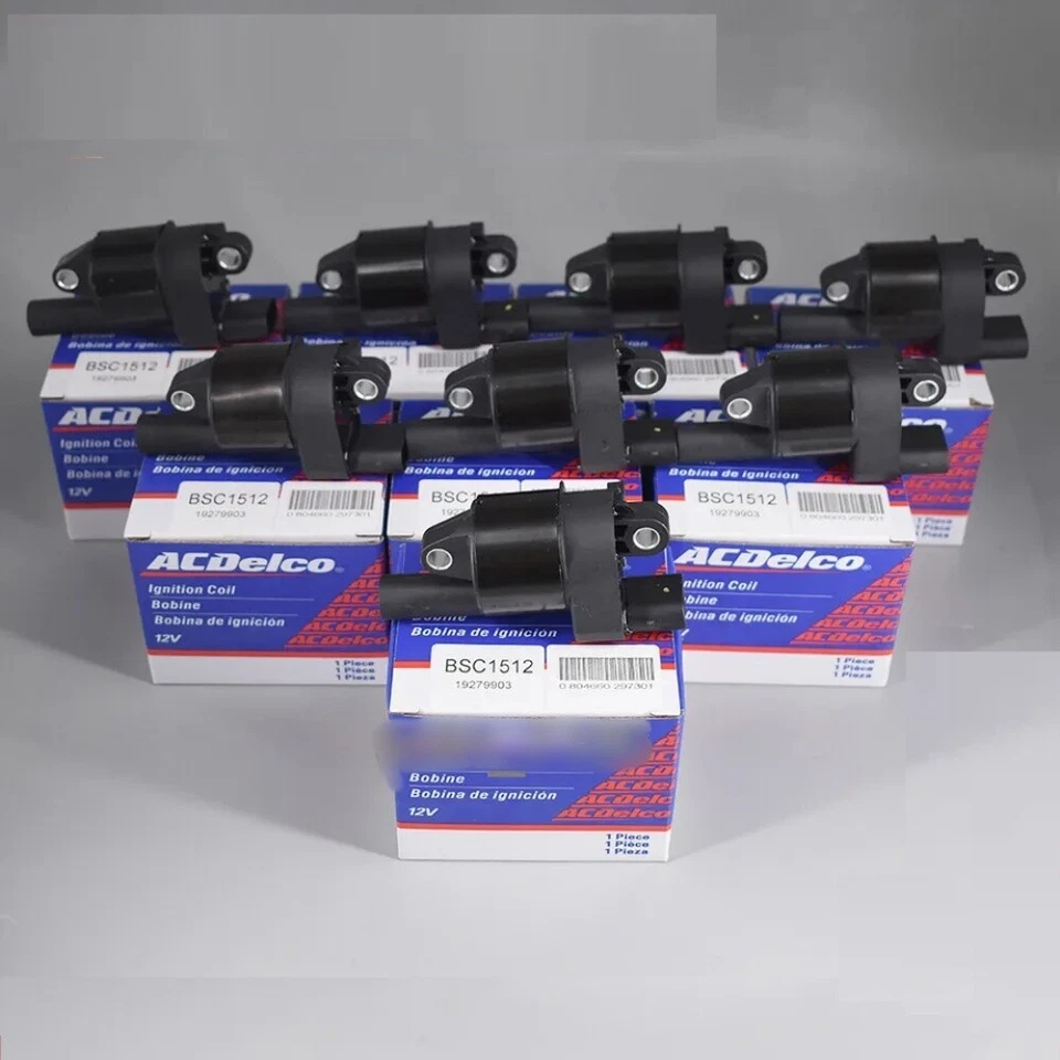 Juego de 8 bobinas de encendido originales OEM o Chevrolet G/M Cadillac BSC1512 D514A UF414 Foto 2 de 4