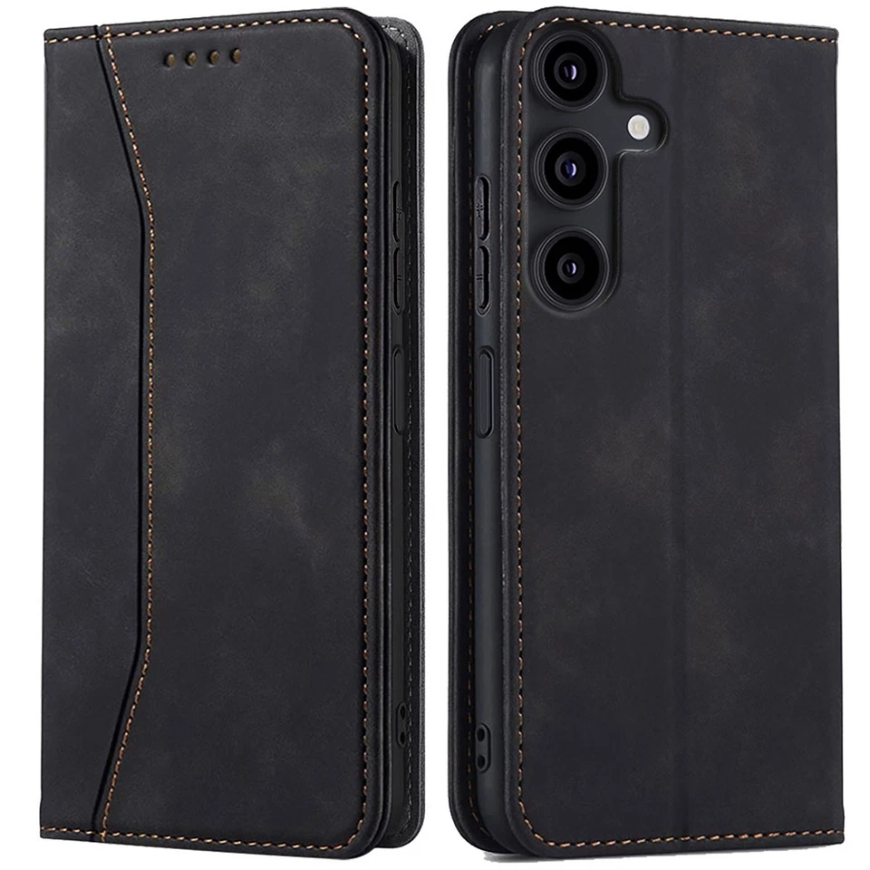 For Samsung Galaxy A14 4G/5G Leather Wallet Case Cover Privacy Screen Protector - Image 3 of 4