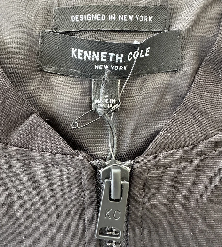 Kenneth Cole New York Men’s Softshell Bomber Jacket Black Size Large NWT - Image 2 of 4