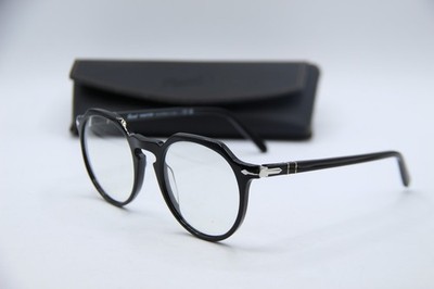NEW PERSOL P 3281-S 95/GH BLACK TRANSITIONS AUTHENTIC FRAMES EYEGLASSES 52-21