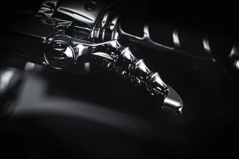 For Harley-Davidson Road King 2008-2013 Kuryakyn 1058 Zombie Chrome Levers - Imagem 4 de 4