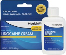 Maximum Strength Lidocaine Cream  Numbs Away Pain  Long-Lasting Relief  Non-G
