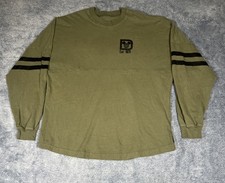 Disney Parks Spirit Jersey LS Pullover Men's XL Army Green Walt Disney World