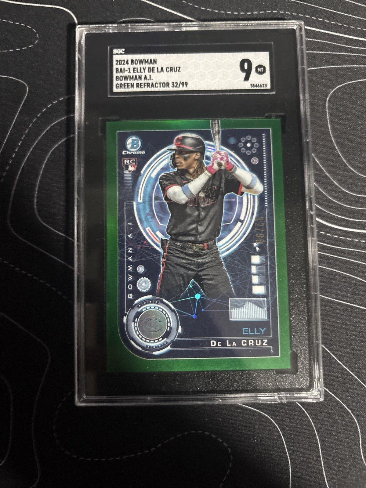 2024 Bowman - Bowman Ai Elly De La Cruz #BAI-1 Green Refractor /99 (RC)