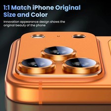 2 Pack For iPhone 17 Pro Max/17 Pro Tempered Glass Metal Camera Lens Protector