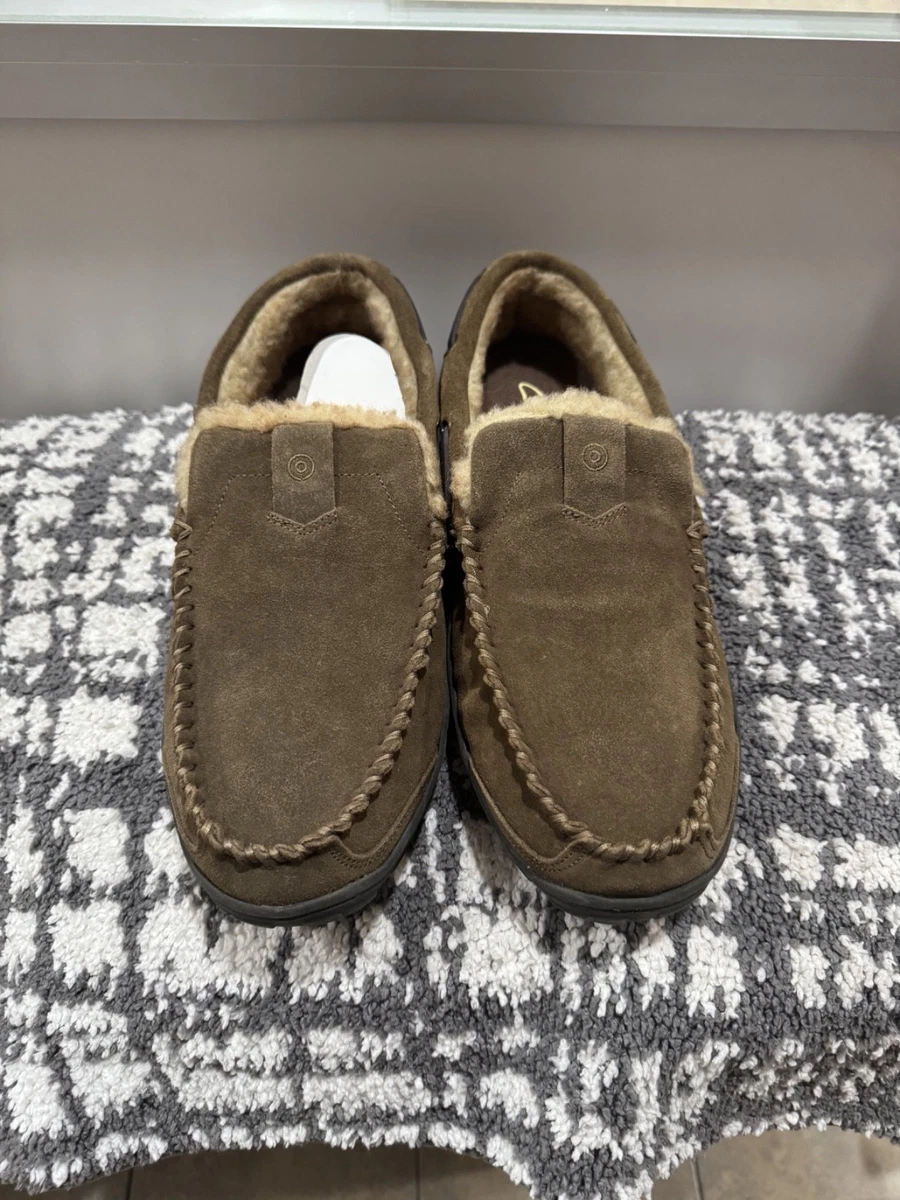 Clarks NIB Men 12 Suede Ankle Boot Tan Leather Indoor Outdoor Slipper Cozy Cloud Clarks Men main image 2