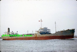 1 slide of Liberian Afran Tpt Co T2 type tanker LAS PIEDRAS (ex GREAT MEADOWS)