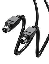 PS/2 Male To Male Extension Cable 6Pin Converter Mini DIN 6FT Black