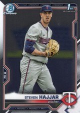 2021 Bowman Chrome Draft #BDC-161 Steven Hajjar 1st Minnesota Twins