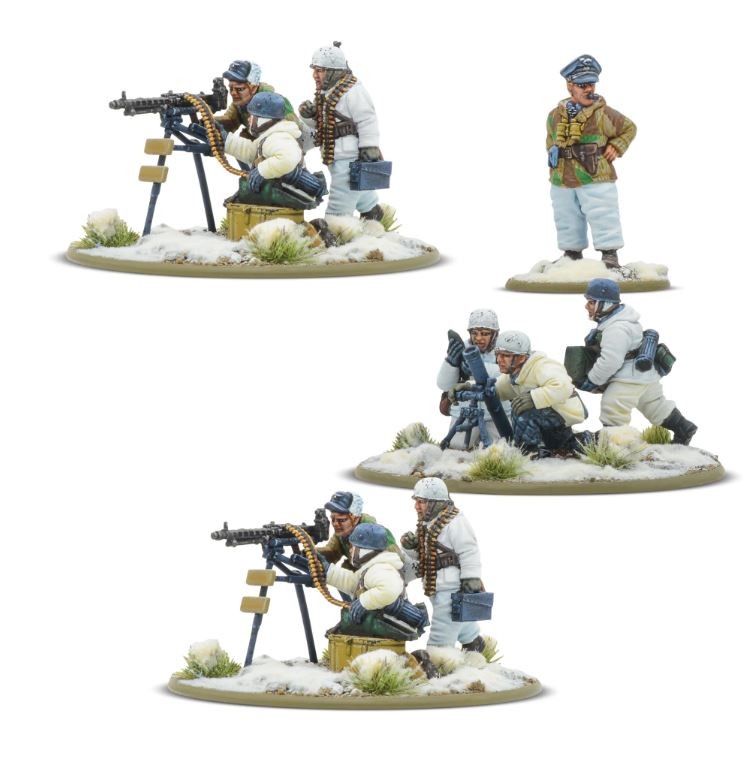 BOLT ACTION - Winter Fallschirmjäger Heavy Weapons Platoon
