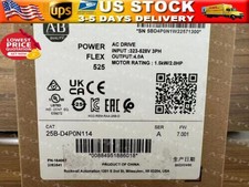 New Allen Bradley 25B-D4P0N114 SER A Powerflex 525 AC Drive 2HP Surplus SEALED