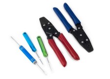 Haltech Dual Crimper Set Inc 3 pin removal tools HT-070300