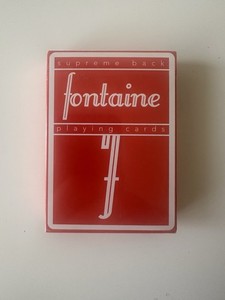 Red Fontaine Playing Cards for sale | eBay