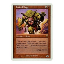 Trained Orgg Rares 7th Edition LP-Condition Magic Cards, FREE S&H!!